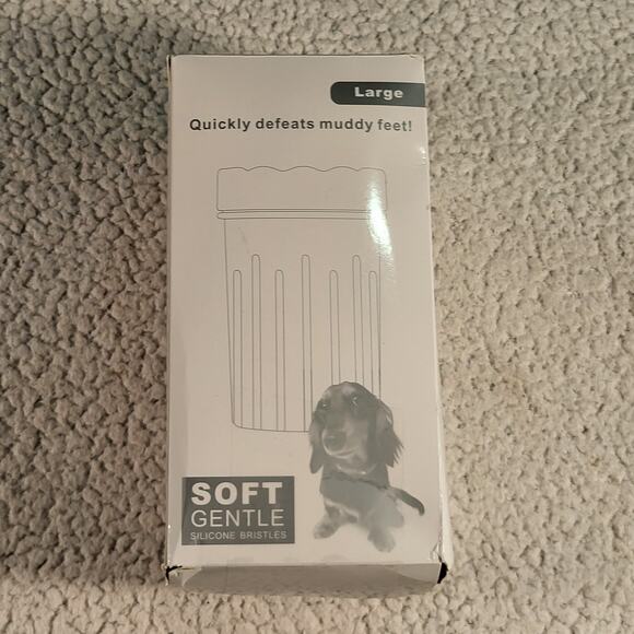 Soft Gentle Pet Foot Cleaner with Handle, Adjustable Brush Large - Picture 1 of 5